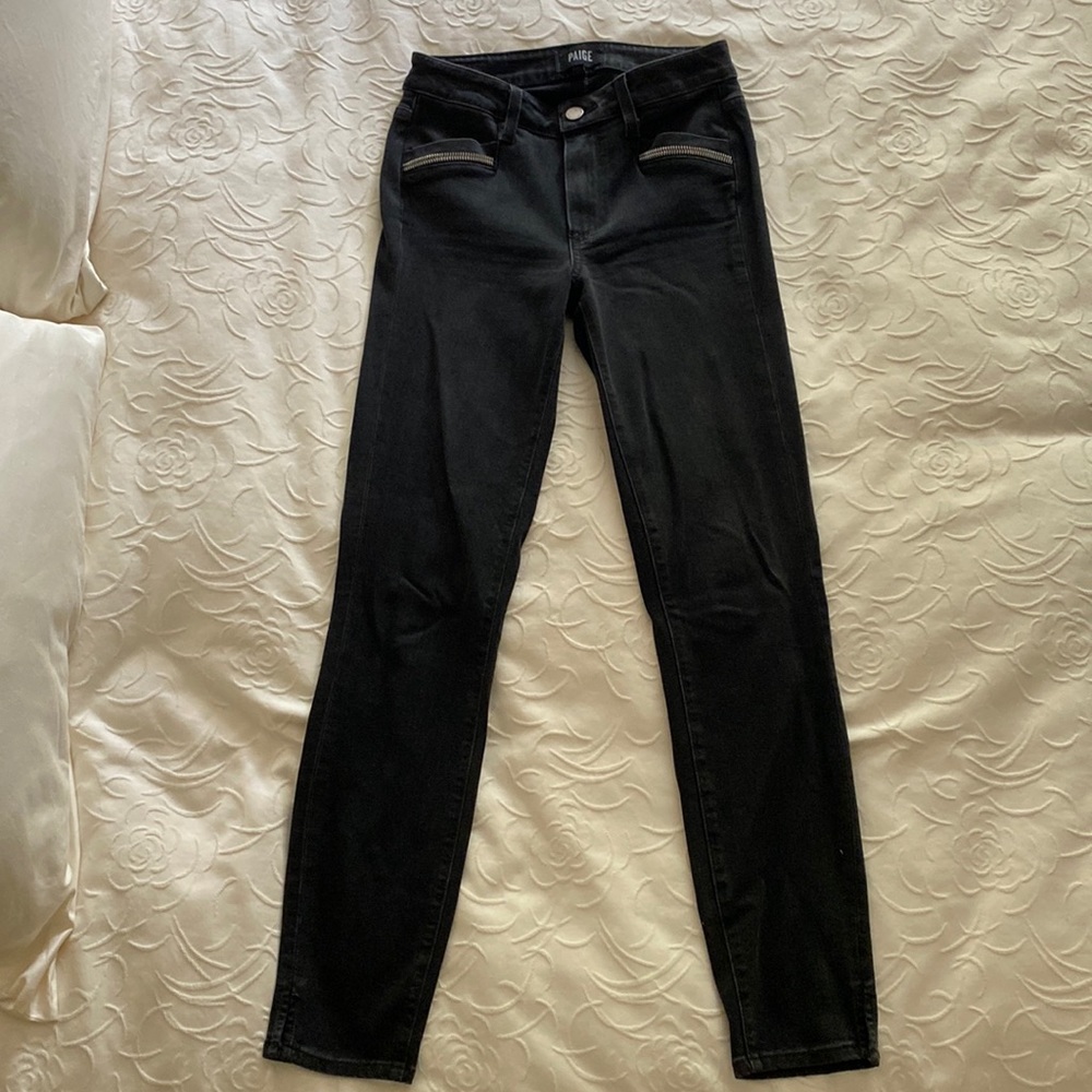 PAIGE Black Skinny Jeans